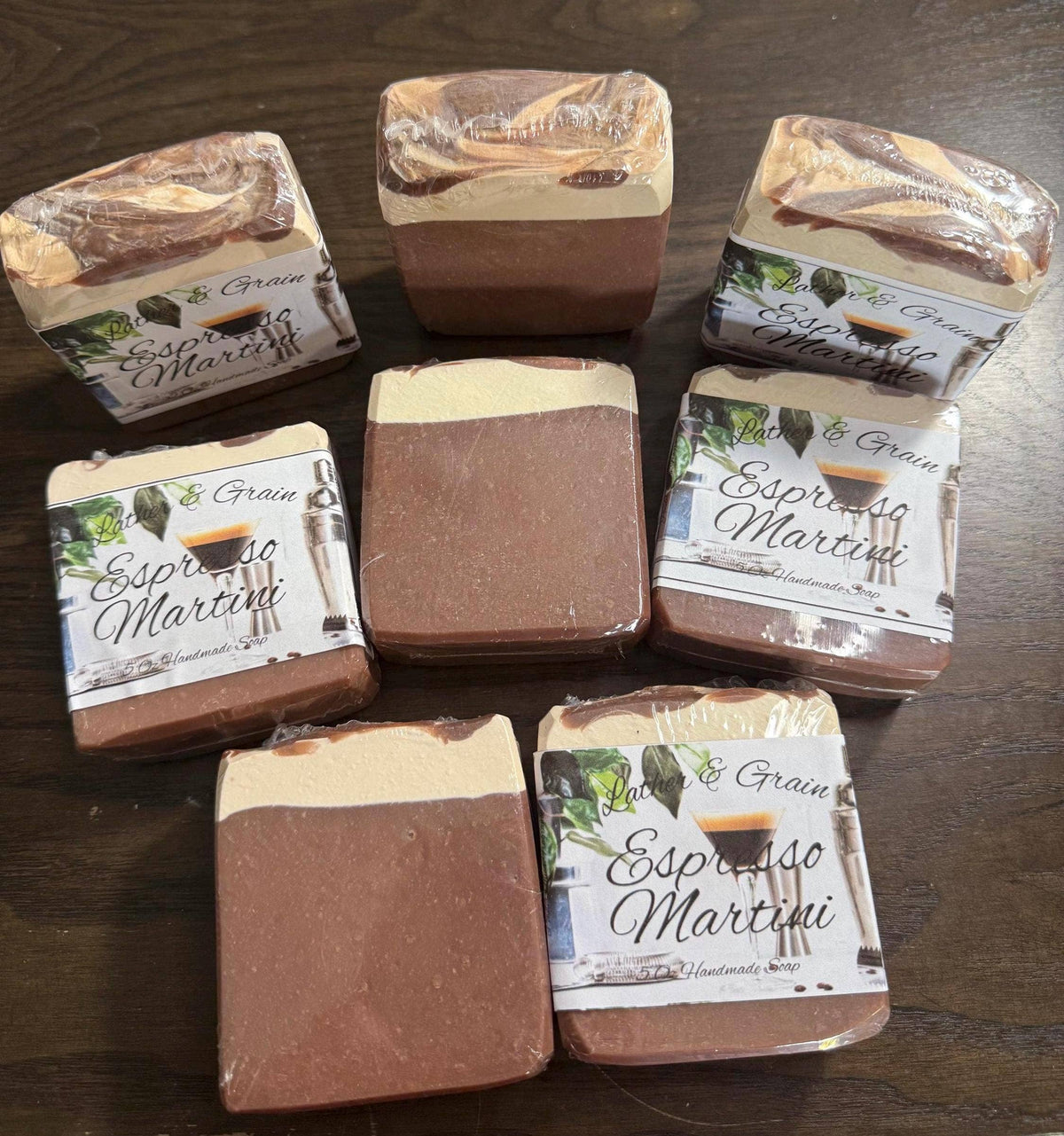 Handmade Espresso Martini Tallow Soap: Coffee Cocktail Scent