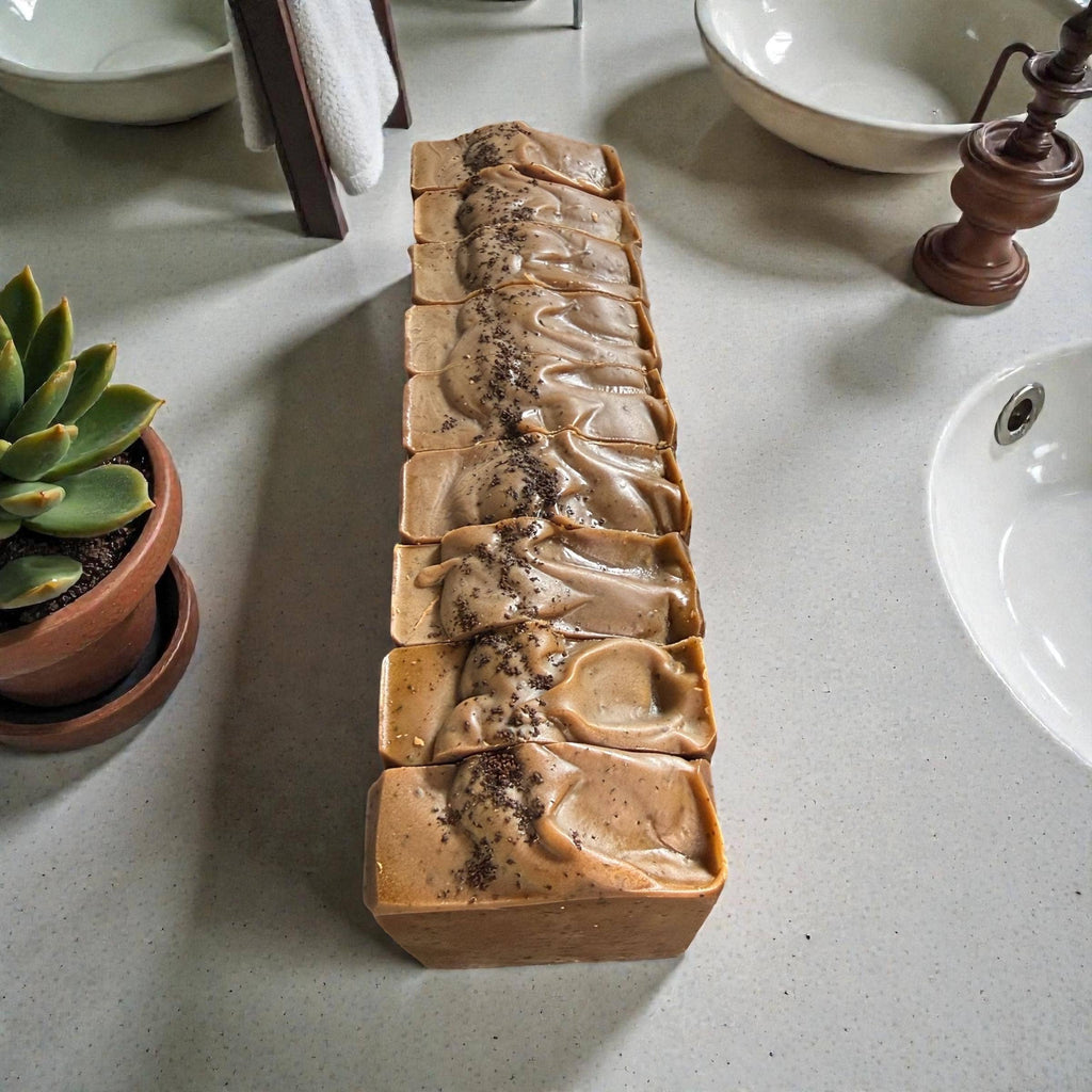 Handmade Mocha Coffee Scrubbing Bar Soap