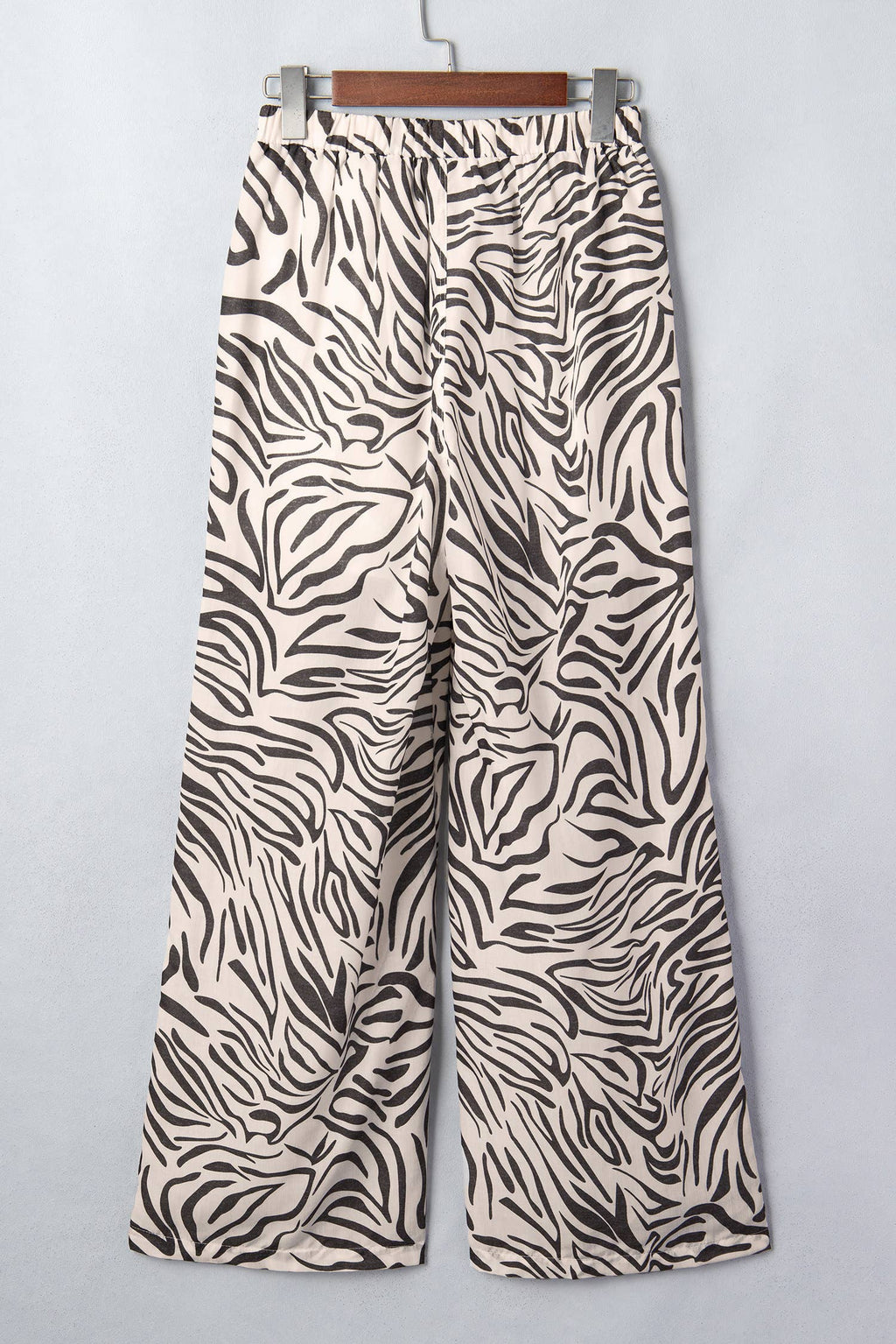 66 Western Zebra High Waist Pocket Shift Pants (S-XL): Multicolour / L