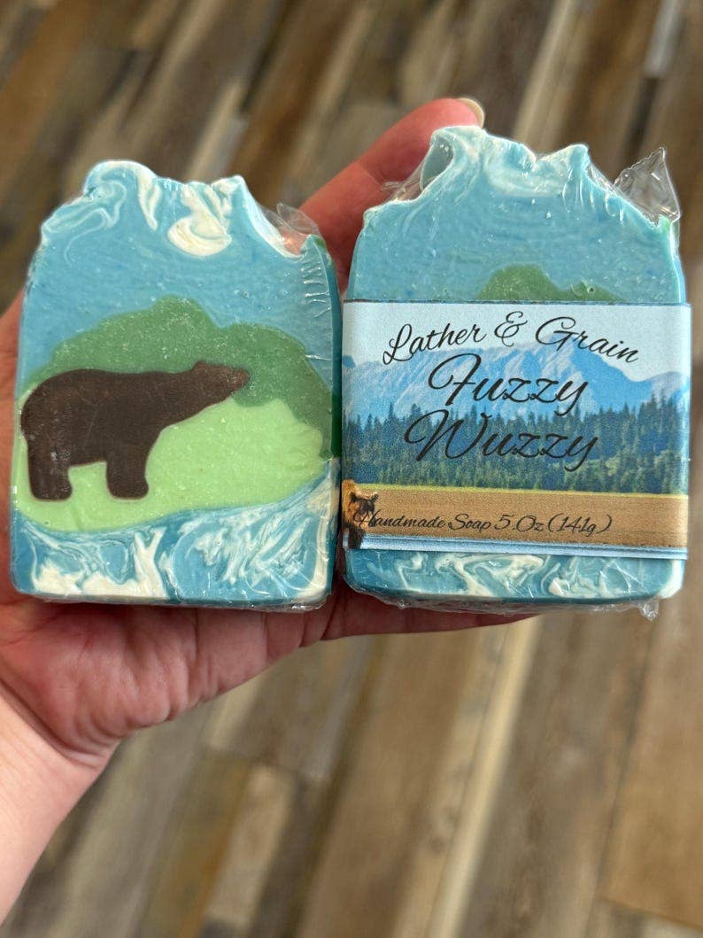Highland Cow Themed Soap, Super Adorable * Clover the Coo* Scented in Vanilla Berry- Made with Tallow and Goat Milk