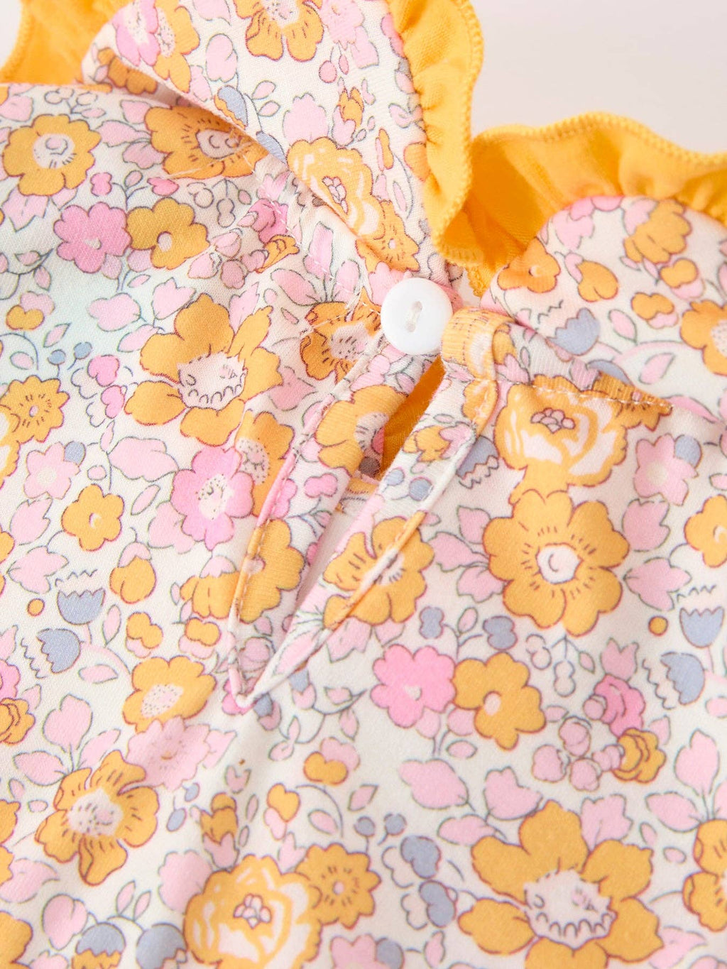Halloween Pumpkin Floral Baby Bubble Romper: 18M