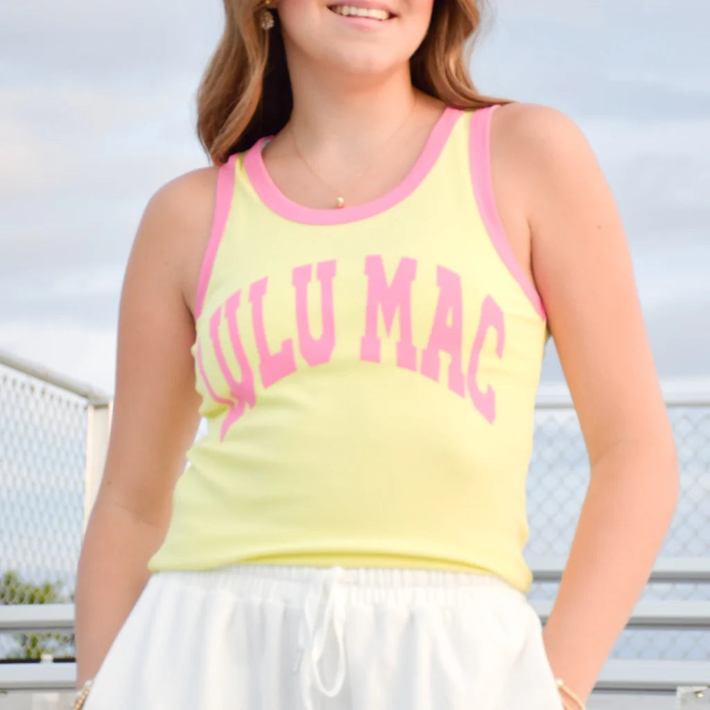 Lulu Mac Neon Yellow/Bubblegum Tank