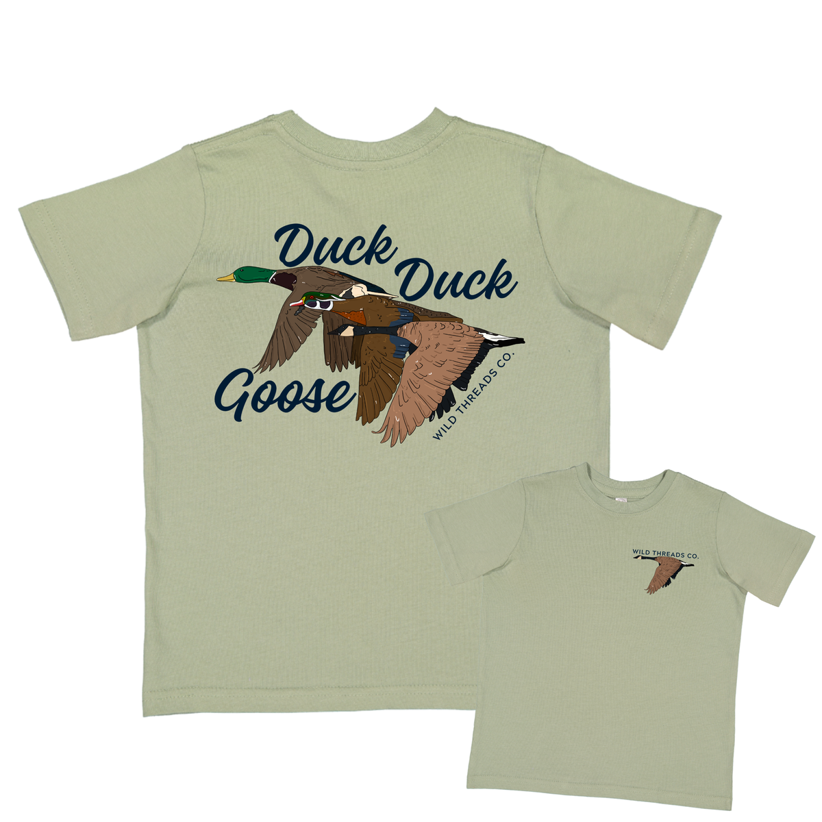 Duck Duck Goose Tee: Sage / M (10/12)
