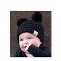 C.C. Beanie Double Pom Beanie Black