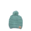 Mint Beanie with Pom