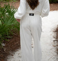 LuLu Mac Terry Cloth Pants | White