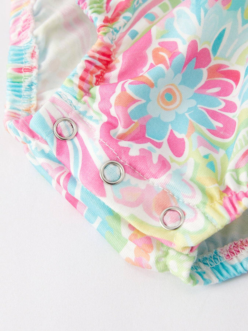 Cross Smocking Embroidery Baby Girl Romper: 6M