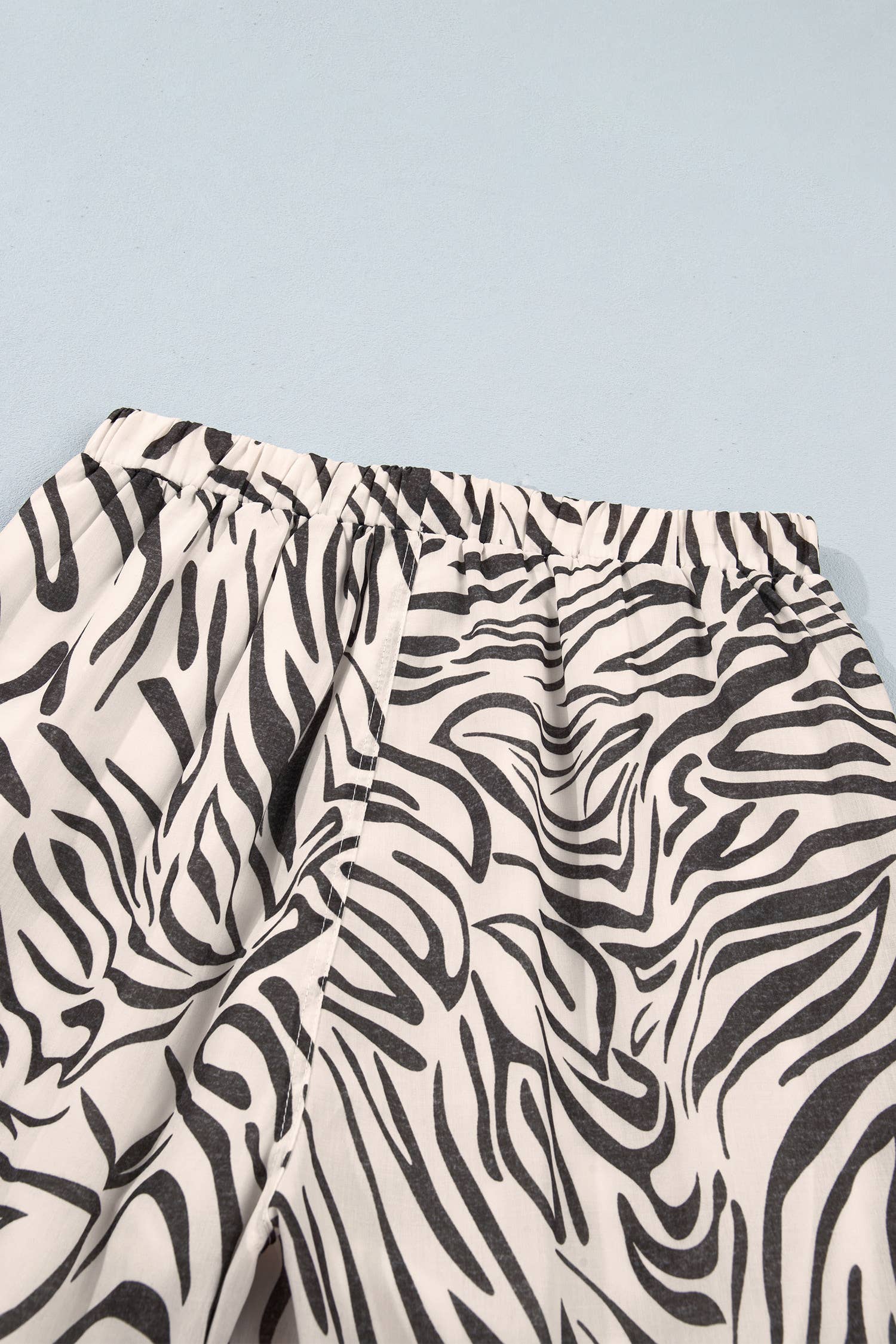 66 Western Zebra High Waist Pocket Shift Pants (S-XL): Multicolour / S