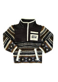 Kids Fleece Chowder: Black/White