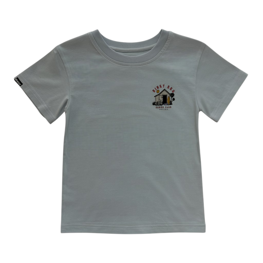 Kids Graphic T-Shirt Surf Shack: Light Blue
