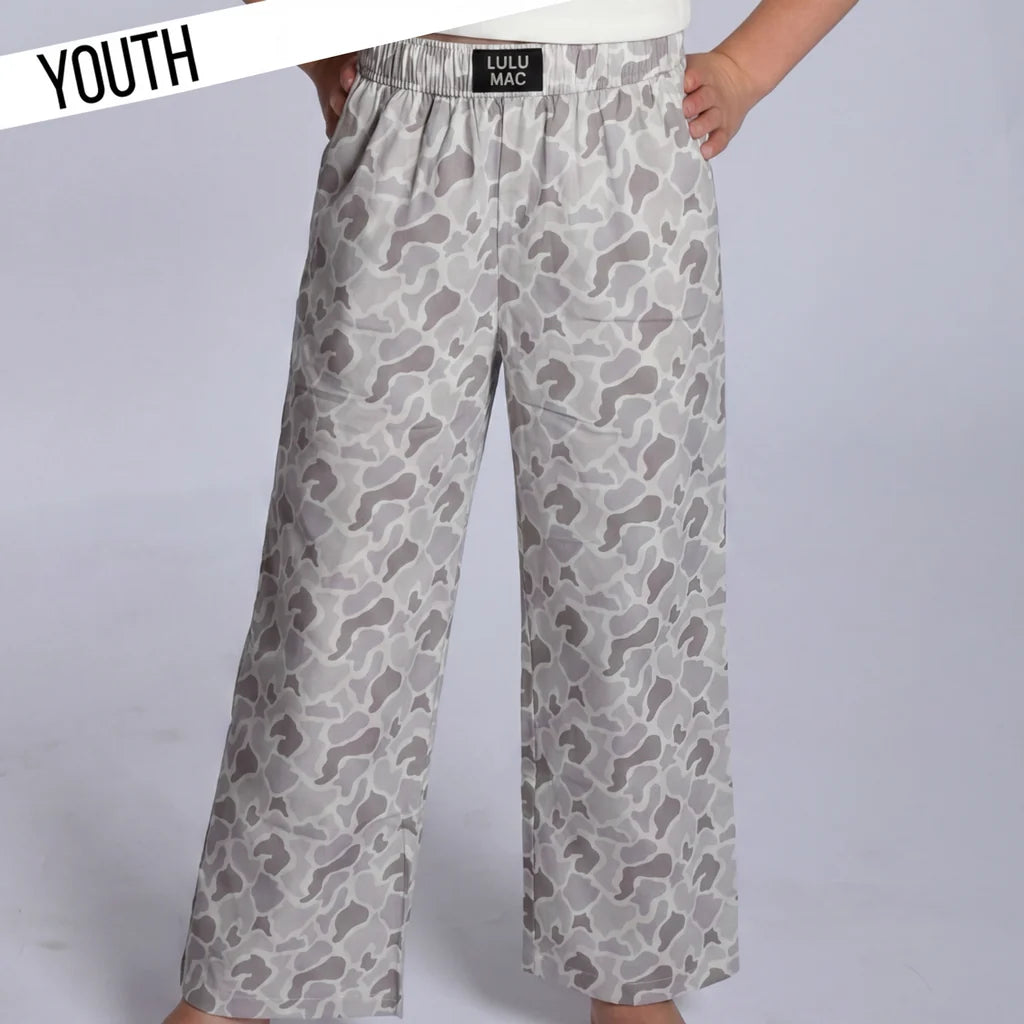 LULU MAC WHITE CAMO-Kids Pants