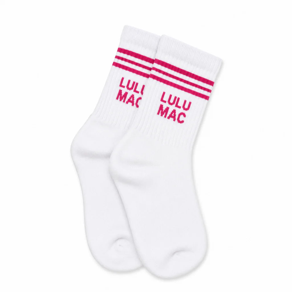Lulu Mac Socks Single Pair - HOT PINK