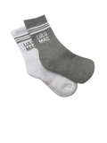 Lulu Mac Socks 2 Pair Box- GREY/