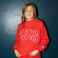 Lulu Mac STITCH MOCKNECK RED