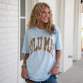 Leopard Adult Chambray Comfort Colors Tee