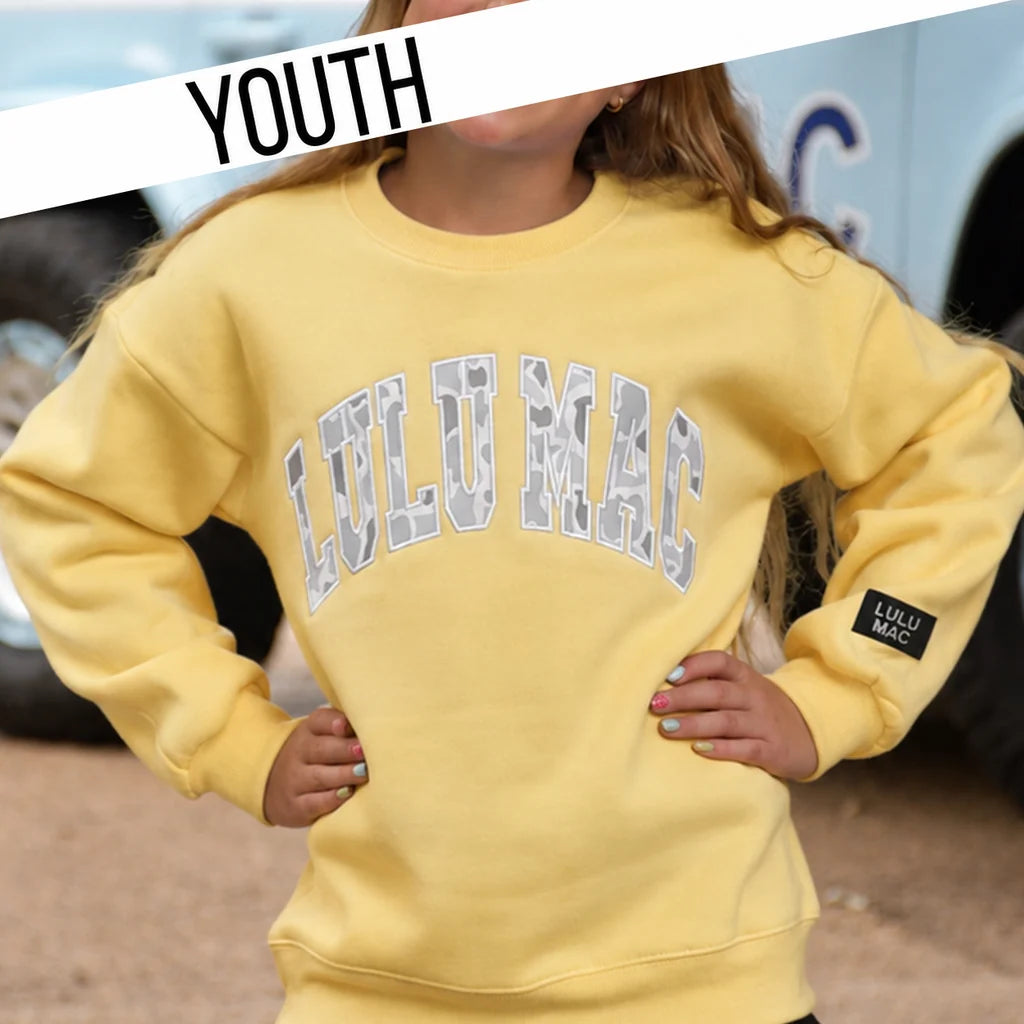 LULU MAC SWEATSHIRT BUTTER and CAMO