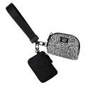 Zebra Print Lulu Mac Double Pouch Wristlet