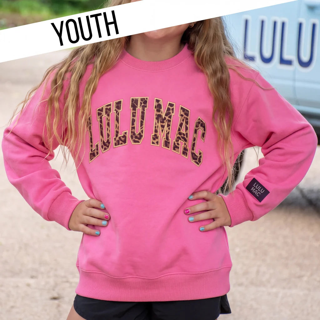 LULU MAC SWEATSHIRT LEOP BUBBLEGUM